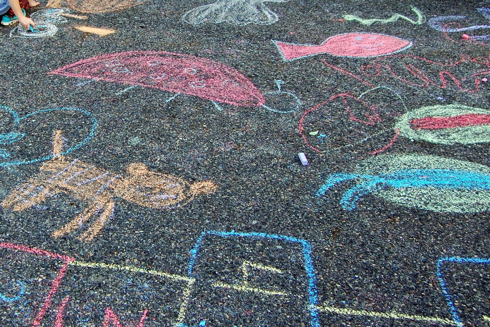 chalk was available to be creative