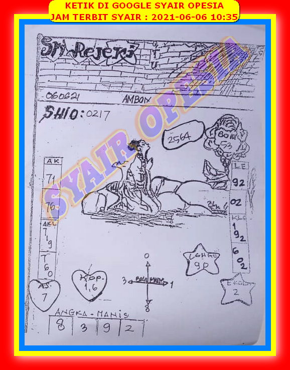Syair Sgp Hari Ini Minggu 6 Juni 2021 Opesia Official Syair Sgp Hari Ini Minggu 6 Juni 2021 Opesia Official