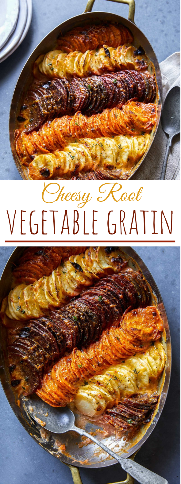 Cheesy Root Vegetable Gratin