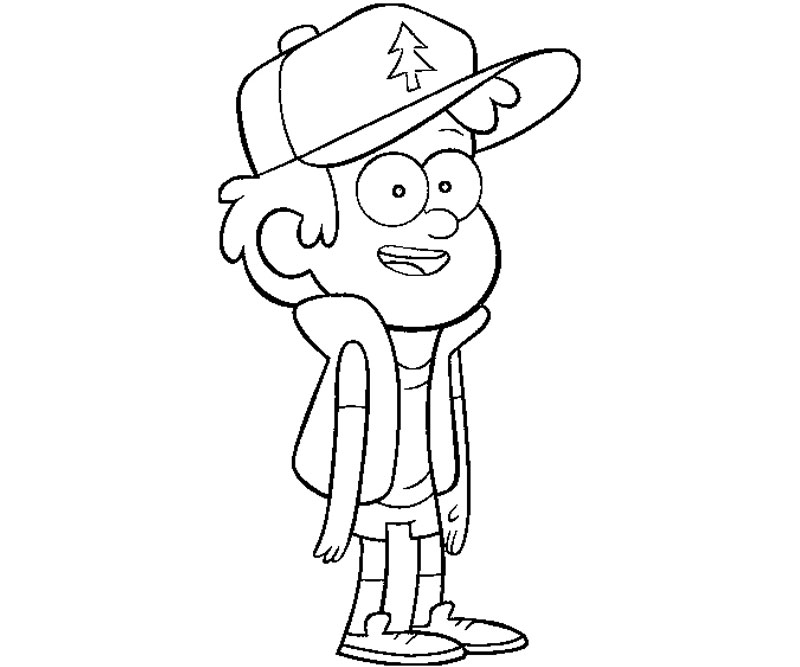 mabel and dipper coloring pages - photo #40