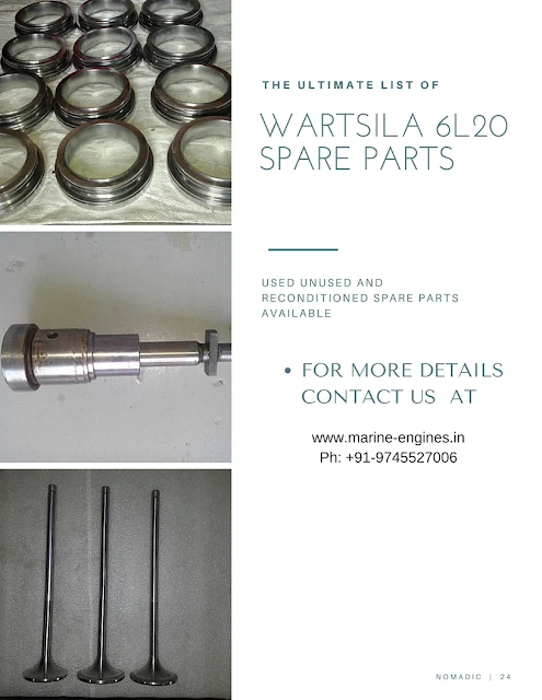 Wartsila, 6L20, Engine, Motor, Overhauling,Repair, Kit, piston, liner, Head, Cover, Block