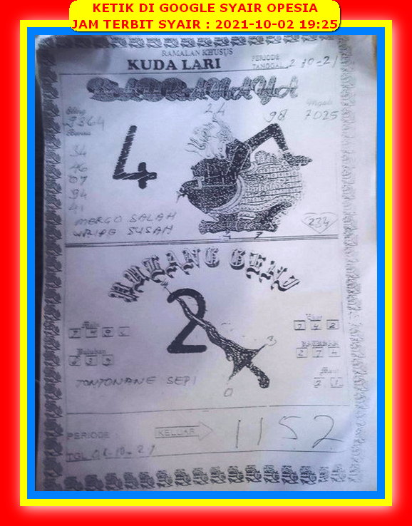 Prediksi Hongkong 2 Oktober 2021 Prediksi Togel Hk Sdy Sgp
