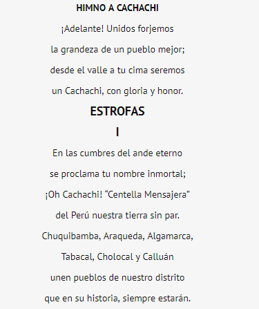 Himno a Cachachi