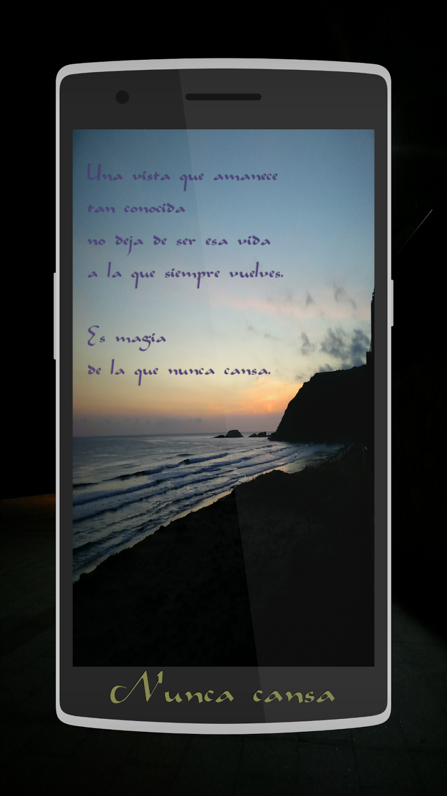 Nunca cansa