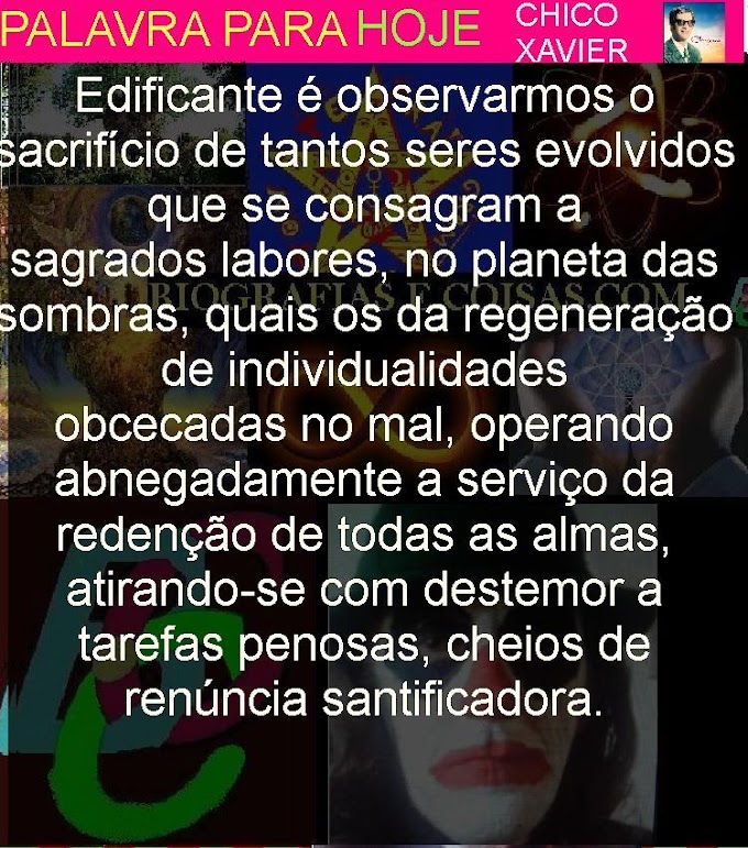 PALAVRAS PARA 26 DE ABRIL 2020 CHICO XAVIER