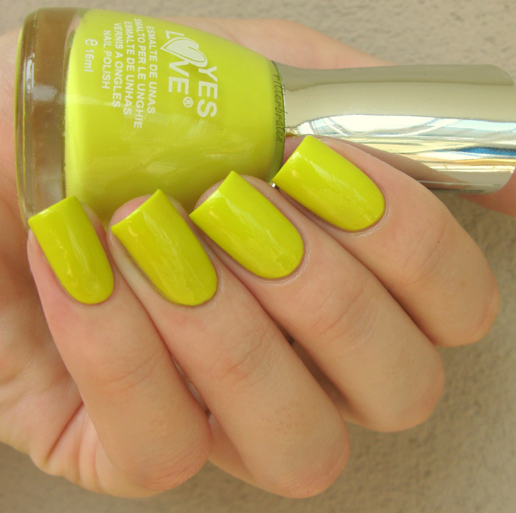 bright lime nail polish