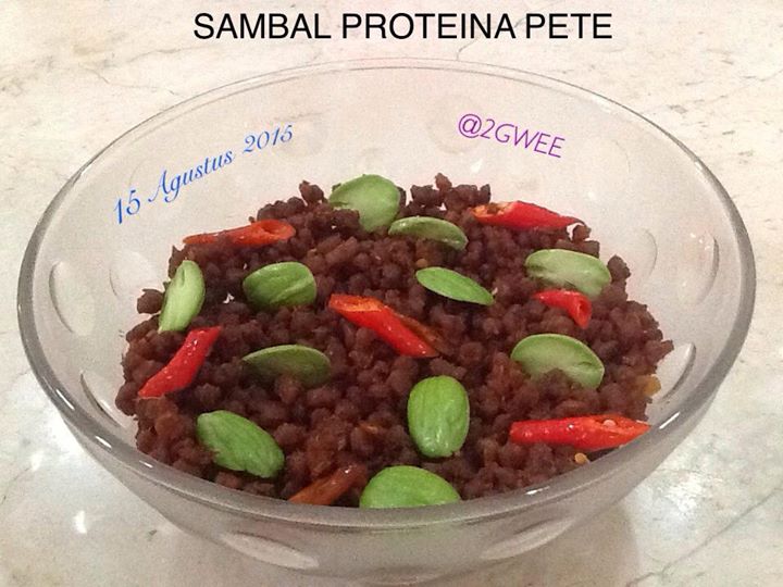 VEGETARIAN COOKING INDONESIA Sambal Proteina Pete VEGETARIAN COOKING INDONESIA Sambal Proteina Pete