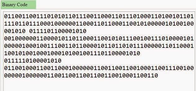 Convert text file to binary online