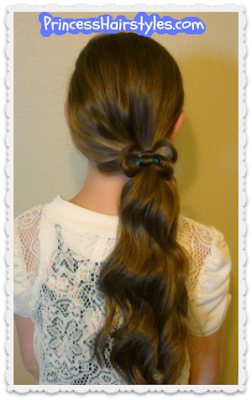 Easy hair bow ponytail video tutorial