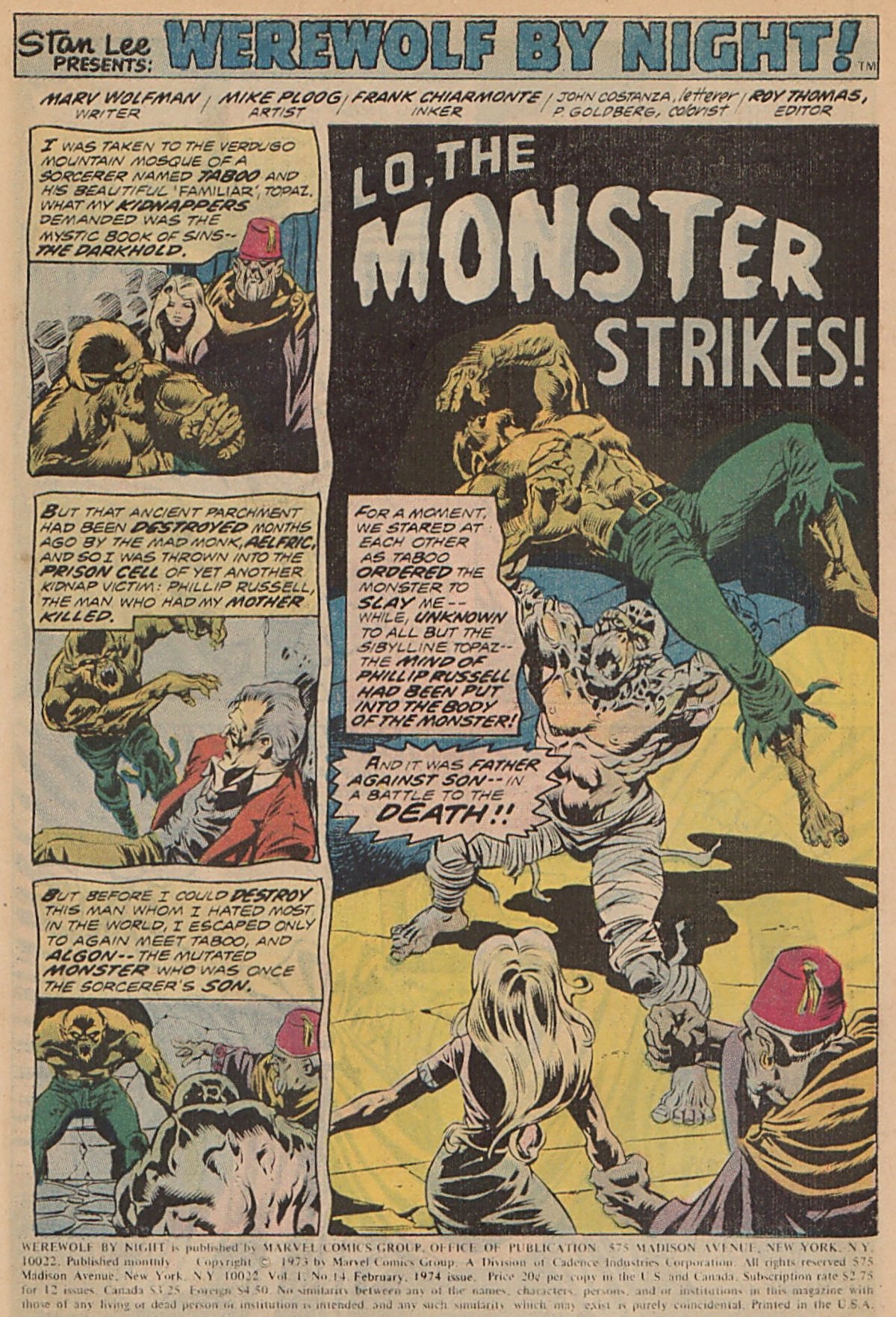Werewolf by Night (1972) issue 14 - Page 2