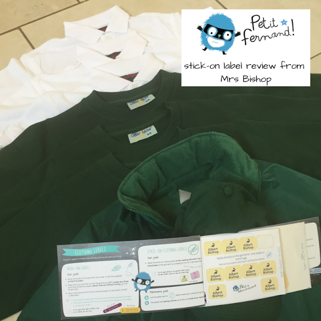 Petit Fernand stick on clothing labels review from Mrs Bishop