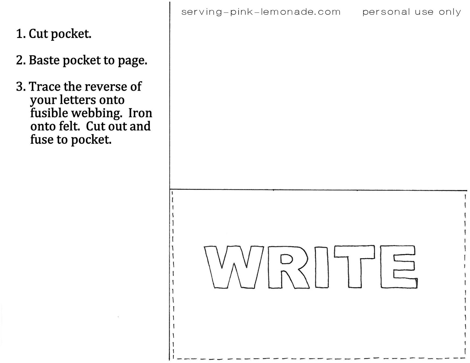 Serving Pink Lemonade Quiet Book Templates serving-pink-lemonade-quiet-book-templates