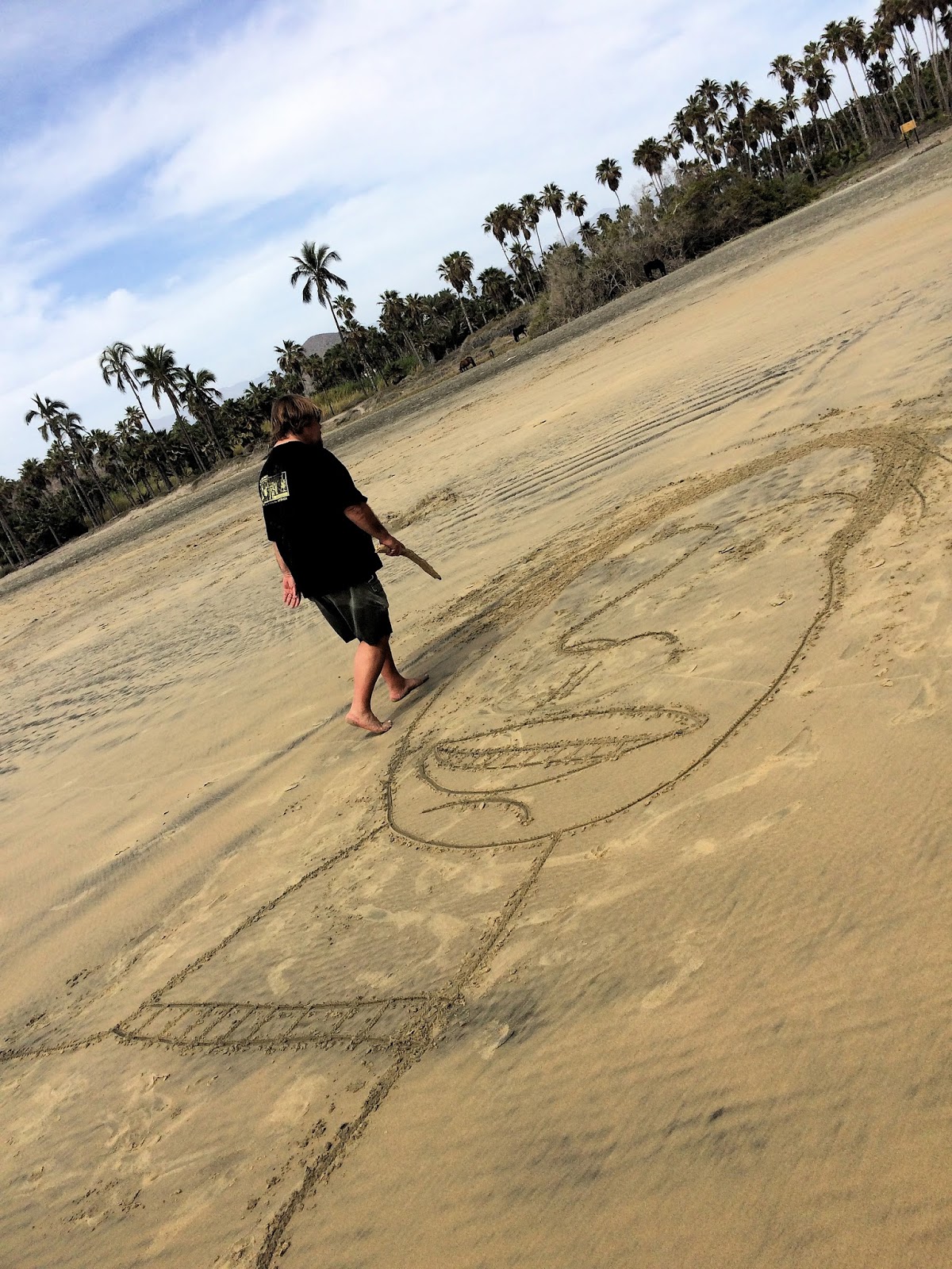 All This Is That Drawing Faces 1406 — Beach drawing