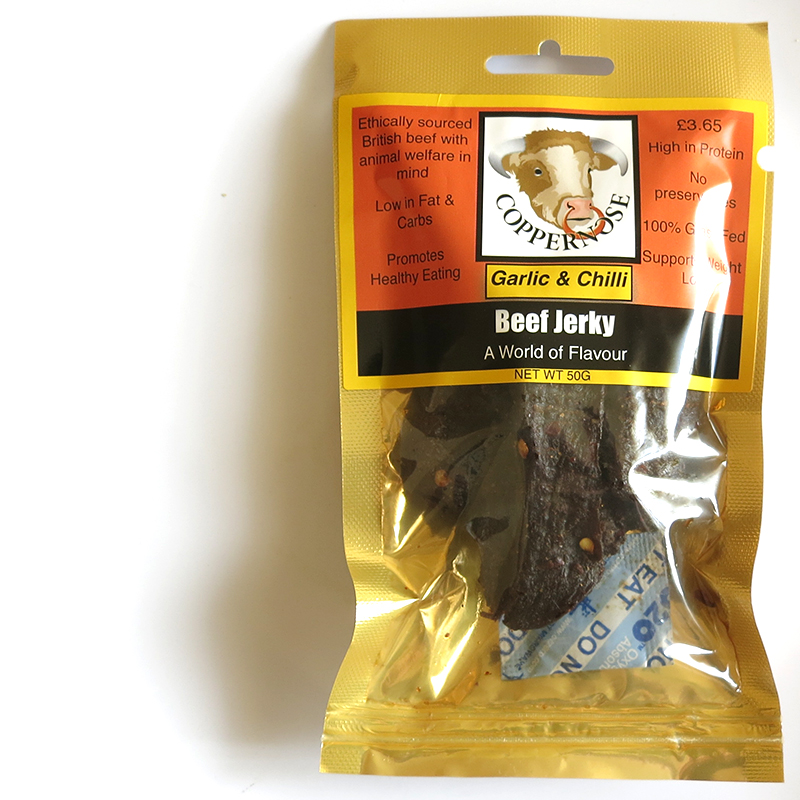 Coppernose Jerky Garlic & Chili Beef Jerky Reviews
