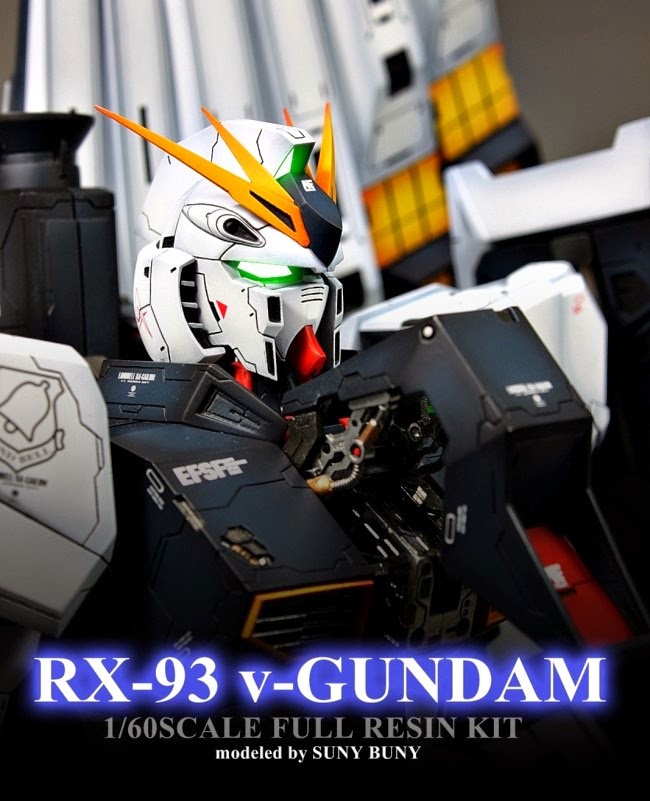 1/60 Full Resin Kit nu Gundam Painted Build