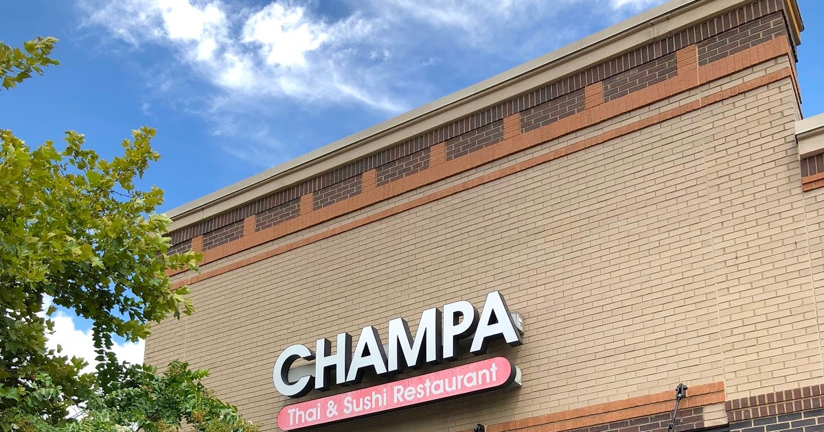 Champa Thai & Sushi Restaurant Review Raleigh, NC Blue Skies for Me