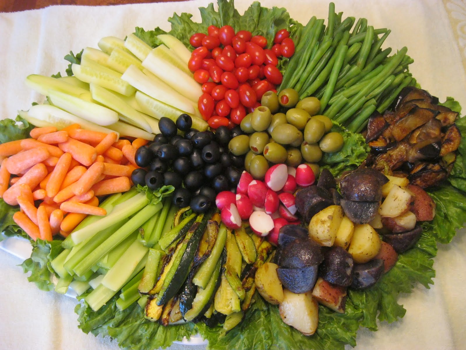 Dalia's Daily Dish Crudites Platter