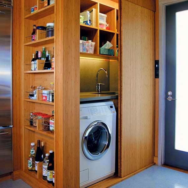home decor,Decoration: 20 Ideas To Hide A Laundry Room