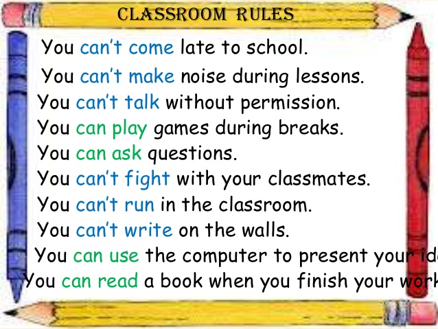 10 Frasi Con Can In Inglese Switch Off and Let´s Go PBL: School Rules: Can / Can´t