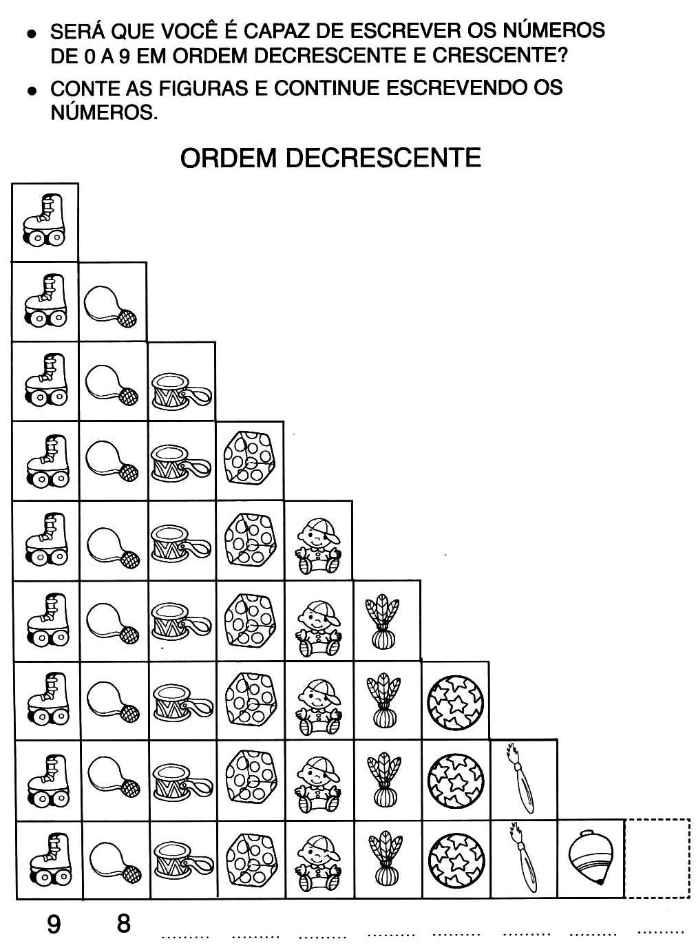 Atividade De Ordem Crescente E Decrescente