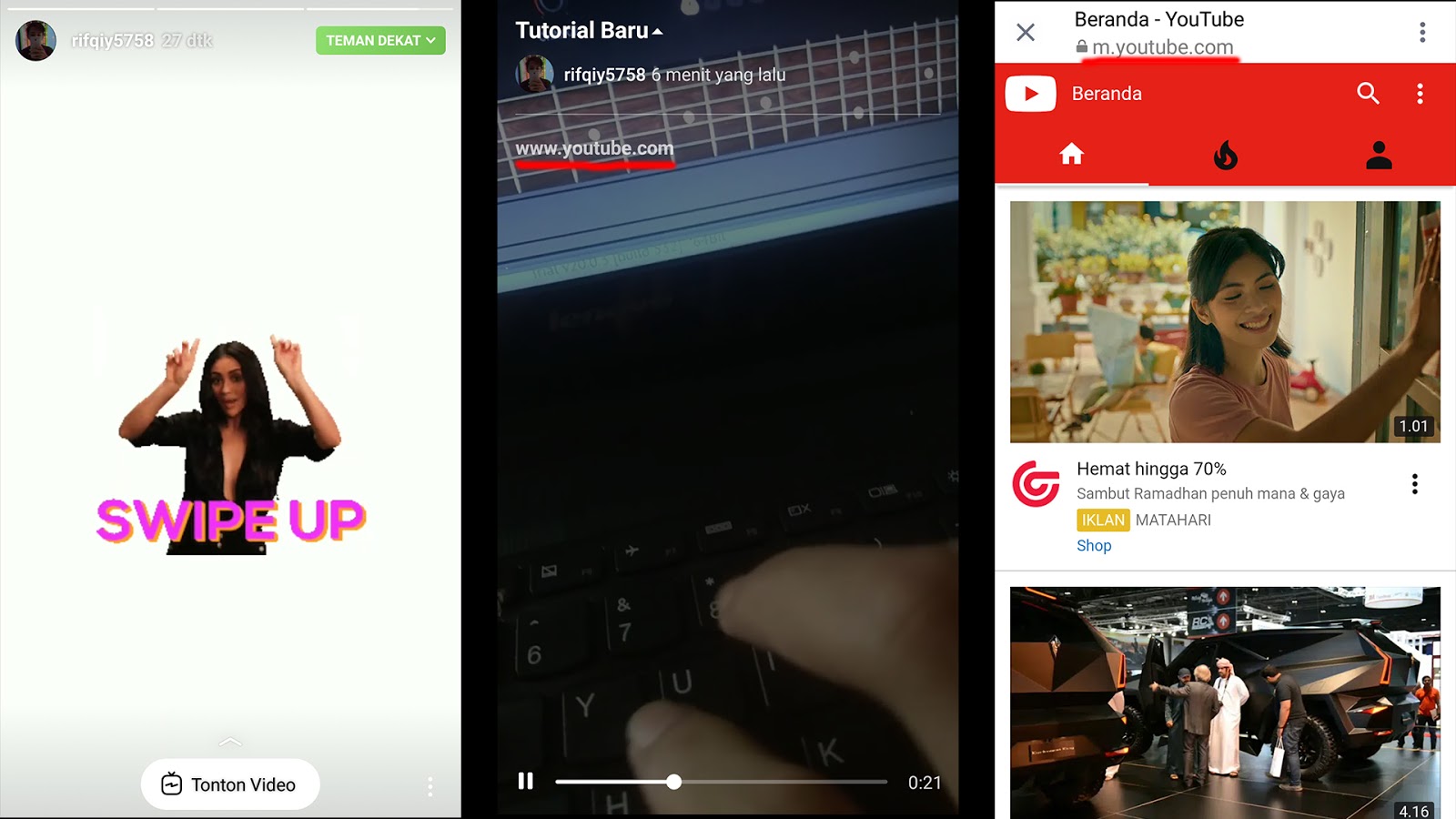 Cara Menggunakan Swipe Up Instagram Tanpa 10k Followers Panduanit