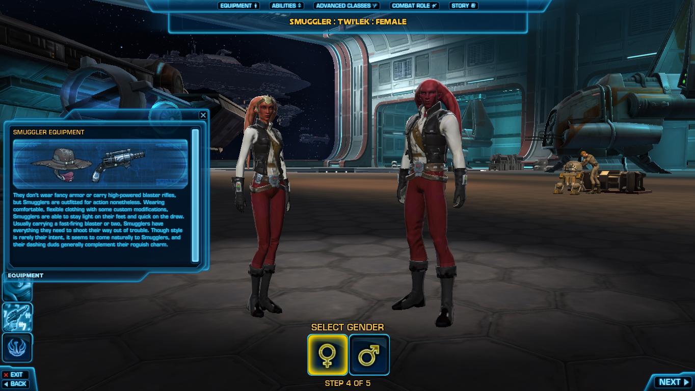 The Old Republic Phase 1 Making Your Character