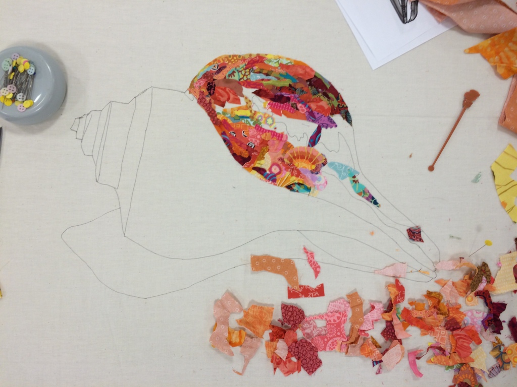 Quilt Vine: Shell Collage Quilt