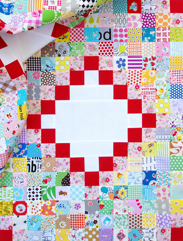 Scrap Busting - An Irish Chain Quilt | © Red Pepper Quilts 2017