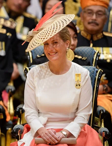 Prince Edward, Countess Sophie, Sultan Hassanal Bolkiah, Queen Saleha at Bandar Seri Begawan of Brunei