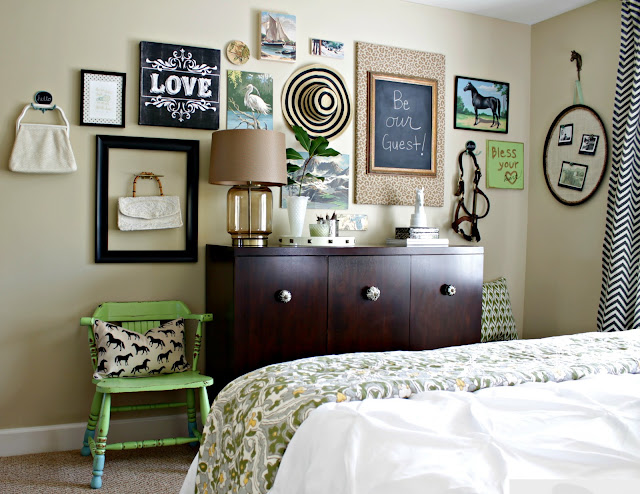 green chair with blue feet