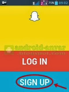 Registrasi Nomer HP ke Snapchat