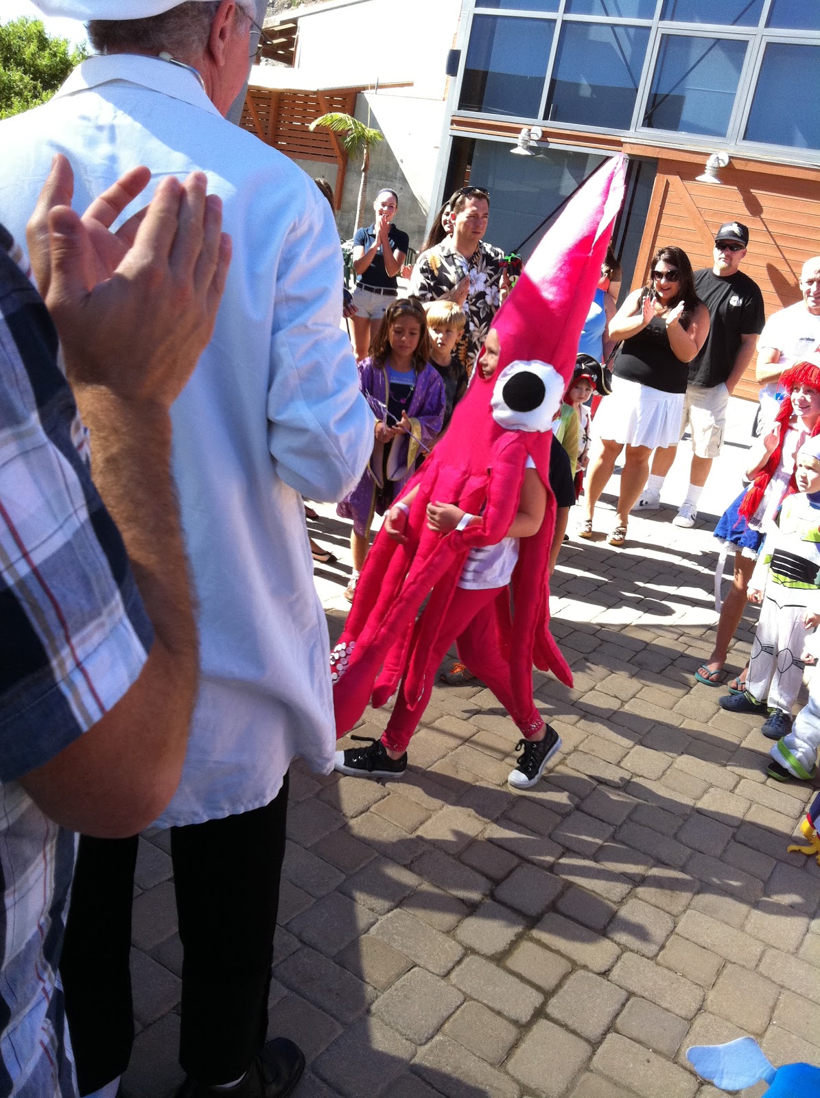 The Chronicles of The Feaseys GIANT SQUID COSTUME WINS THE PRIZE