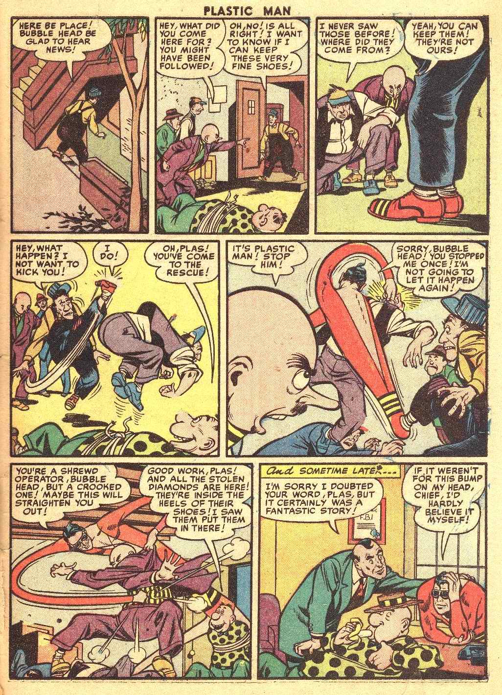 Read online Plastic Man (1943) comic -  Issue #32 - 34