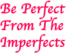 The First Chapter-Be Perfect From Imperfects