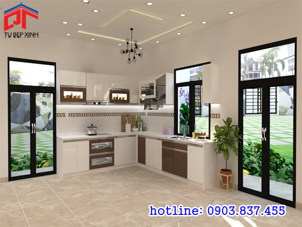 Tủ bếp chữ L sang trọng Tủ bếp chữ L được ưa chuộng nhất, tủ bếp chữ L đẹp, tủ bếp chữ L tiện dụng, tủ bếp chữ L siêu tiện nghi