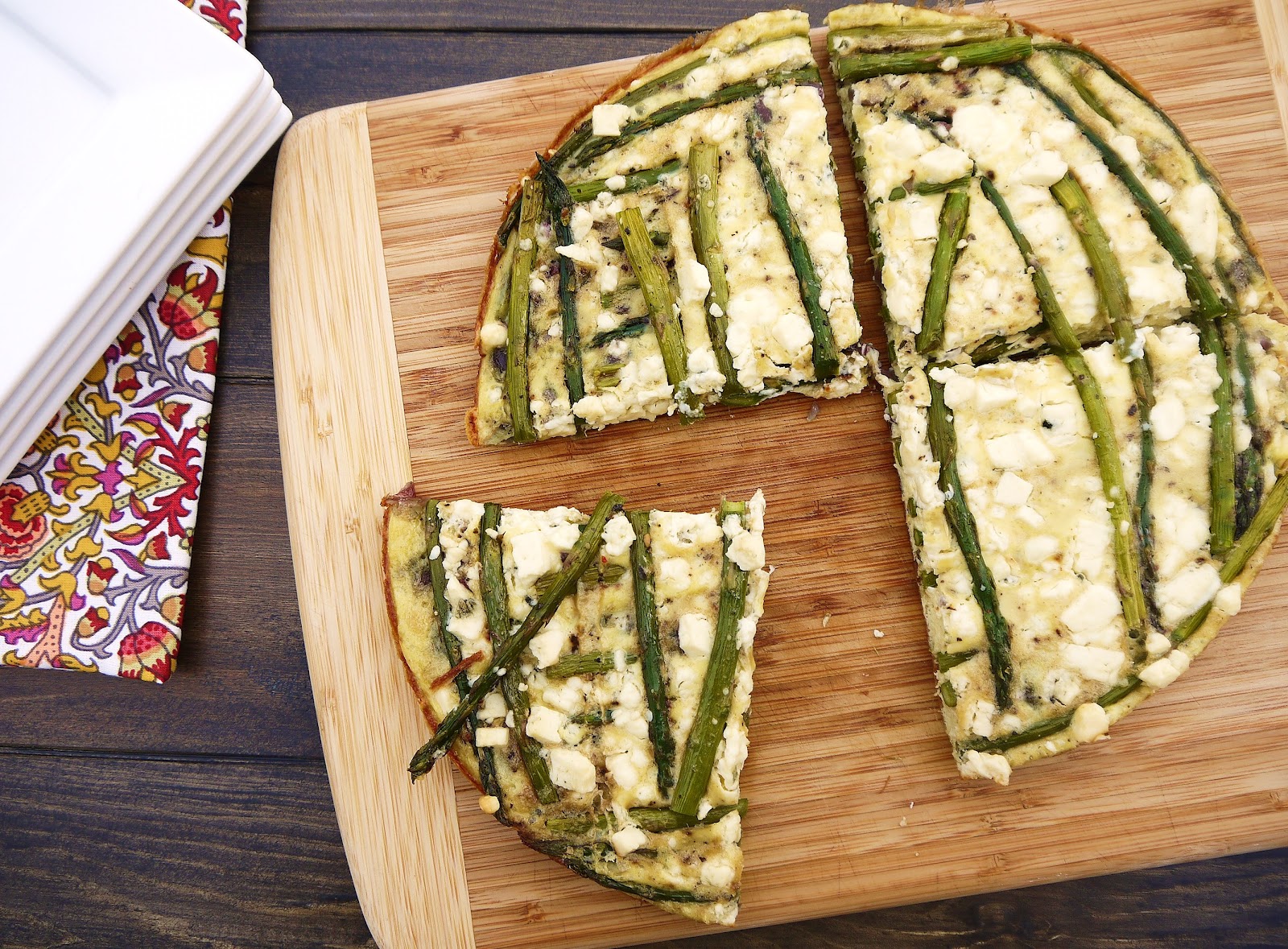 Eighty Twenty 80(ish) Asparagus Blue Cheese Frittata