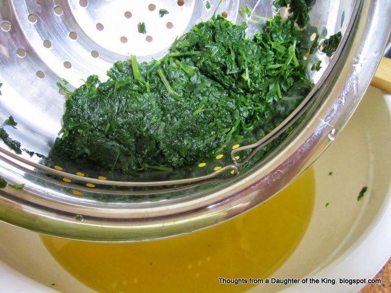 Thoughts from a Daughter of the King {Easy} Parsley Water