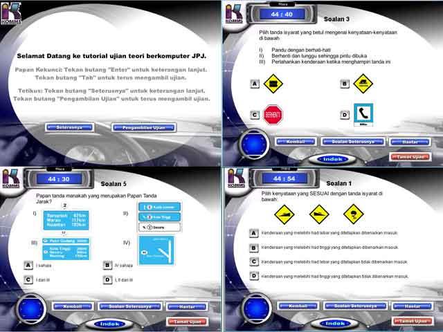ChapChups.com software ujian komputer JPJ/KPP