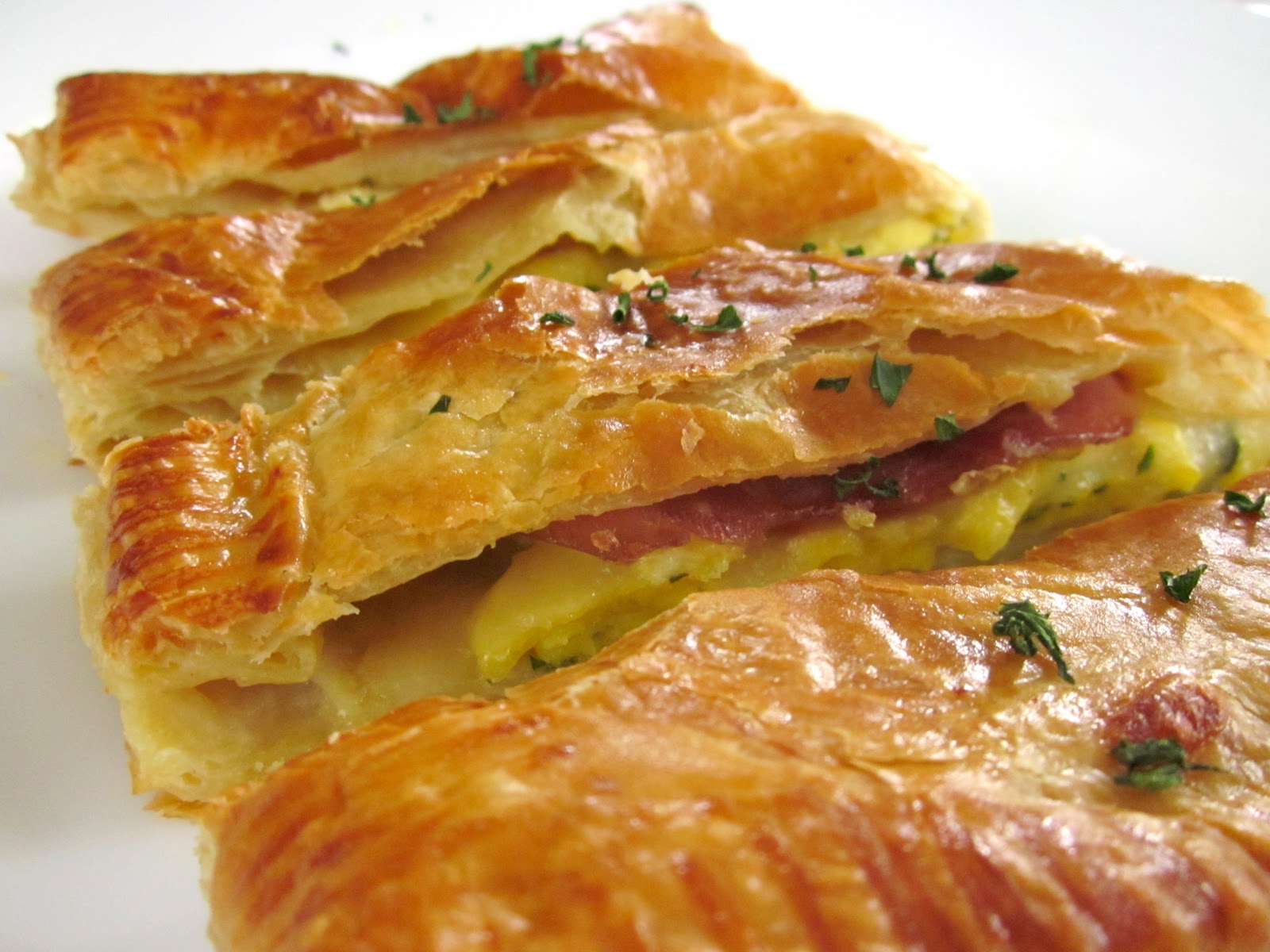 Much Kneaded: Ham and Eggs in Puff Pastry