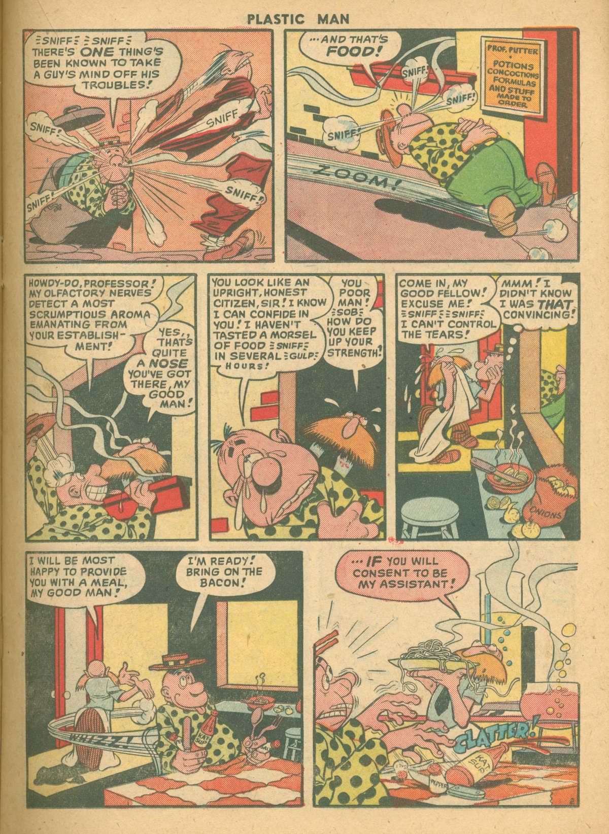 Read online Plastic Man (1943) comic -  Issue #21 - 17