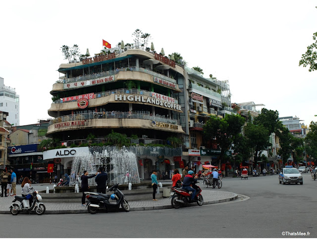 building city view hanoi vietnam