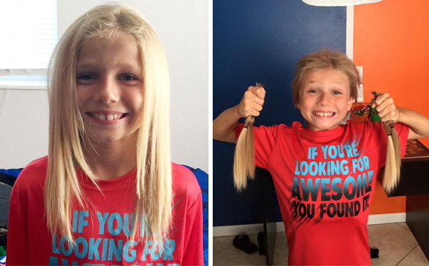 #5 This 8-Year-Old Boy Was Bullied For 2 Years While Growing His Hair Long To Make Wigs For Kids With Cancer - 12 Kids Who’ll Restore Your Faith In Humanity #5 This 8-Year-Old Boy Was Bullied For 2 Years While Growing His Hair Long To Make Wigs For Kids With Cancer - 12 Kids Who’ll Restore Your Faith In Humanity