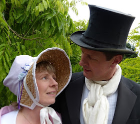 Andrew and Rachel Knowles as  "Elizabeth Bennet and Mr Darcy"