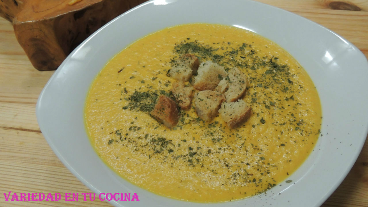 Variedad en tu cocina (Recetas de todo tipo y con Monsieur Cuisine Plus) Crema de calabaza y Variedad en tu cocina (Recetas de todo tipo y con Monsieur Cuisine Plus) Crema de calabaza y