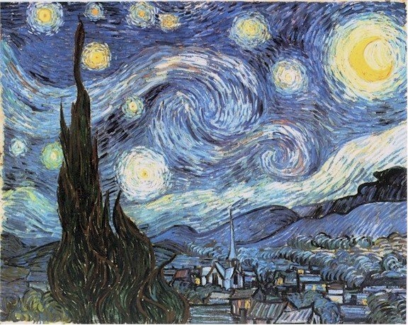 welovepainters: Vincent van Gogh- De Sterrennacht- 19th century- Dutch