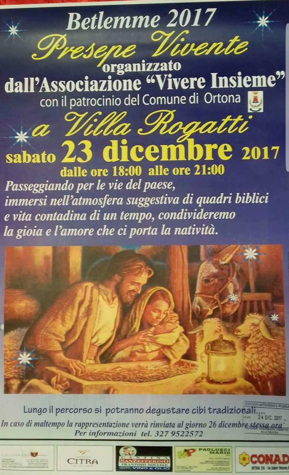 Presepe vivente a Villa Rogatti