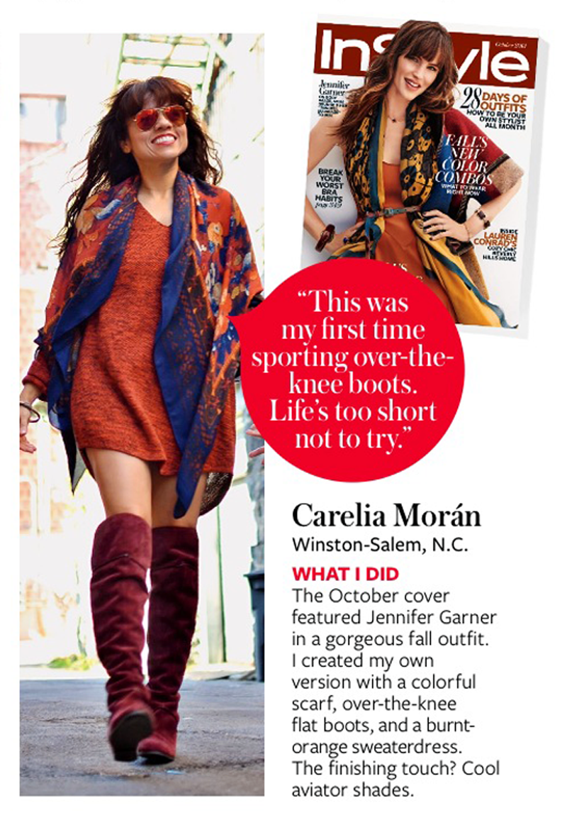 Carelia Moran InStyle Magazine Feature