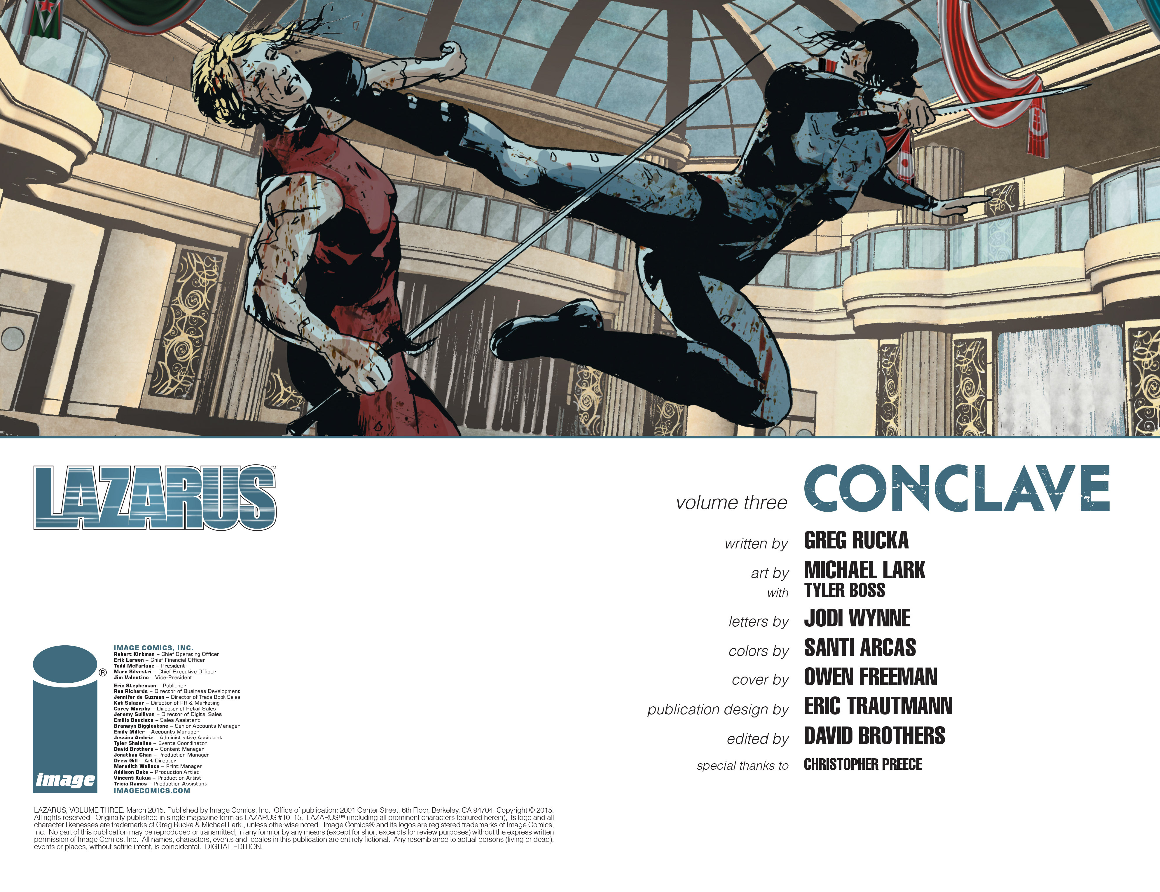 Read online Lazarus (2013) comic -  Issue # _TPB 3 - Conclave - 3