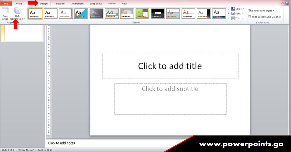 Cara Mengubah Orientasi Slide Powerpoint Powerpoints