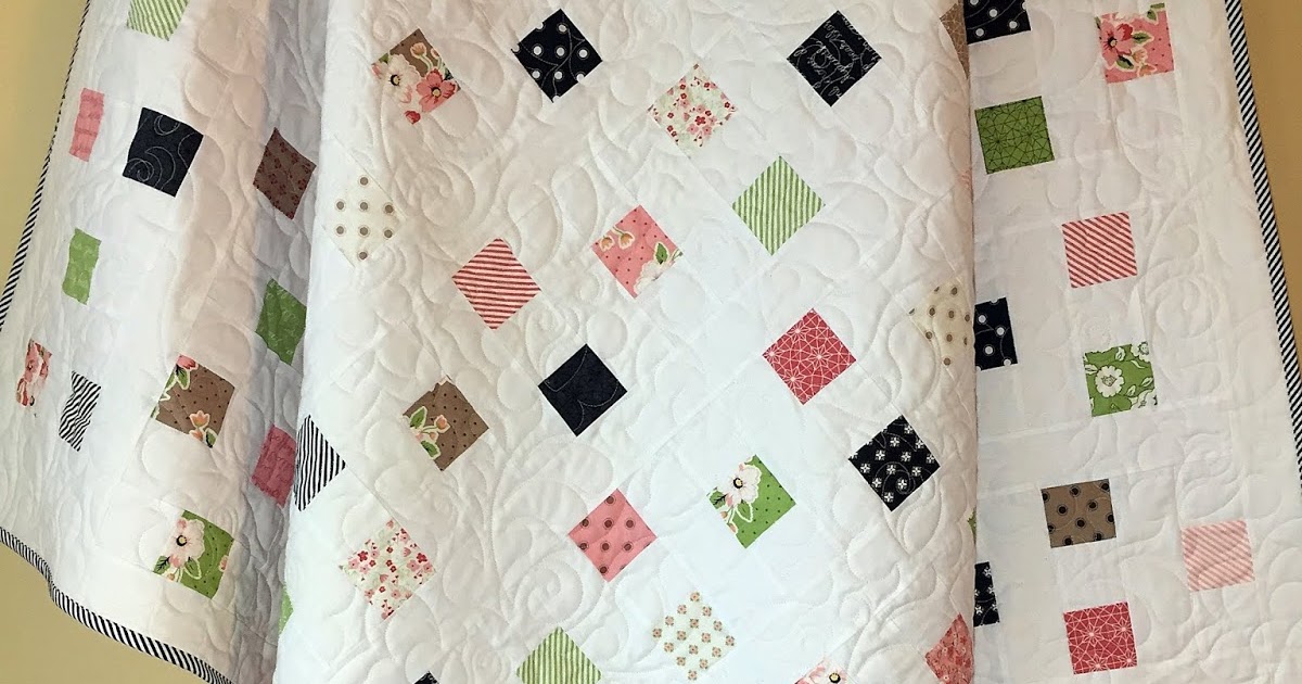 Busy Hands Quilts Custom Quilting Wiggly Whimsy Lap Quilt Finished